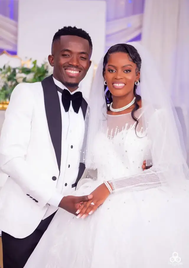 Wedding portrait, white tuxedo