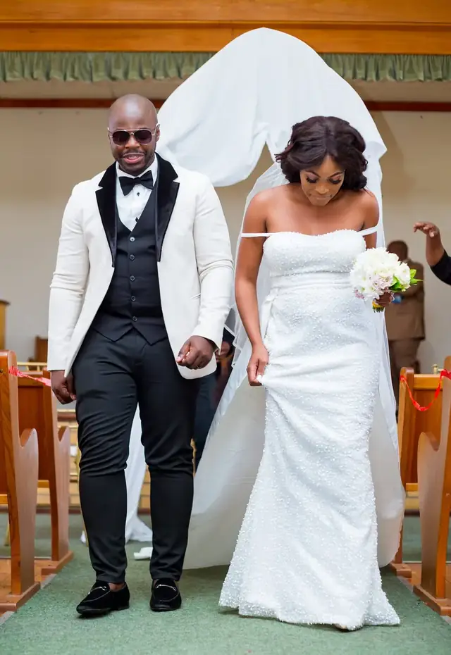 Wedding couple at the church