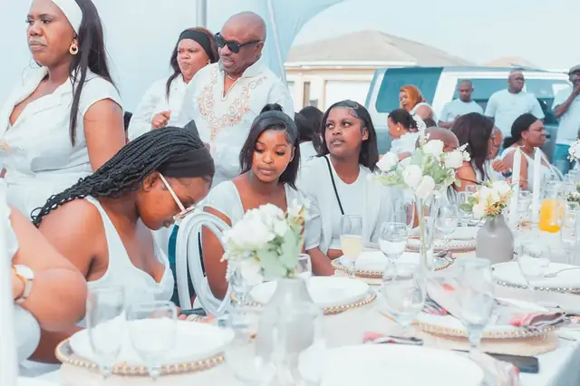 Wedding reception table